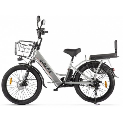 Электровелосипед Green City E Alfa Fat серый