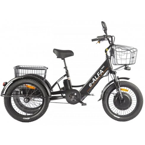Электровелосипед Green City E Alfa Trike темно-синий