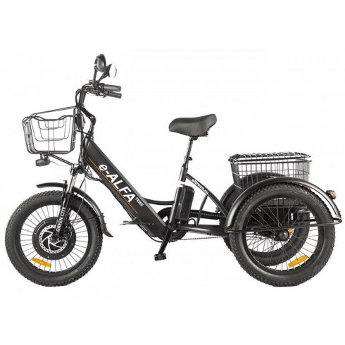 Электровелосипед Green City E Alfa Trike черный