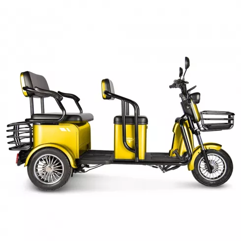 Трицикл Rutrike Экипаж желтый