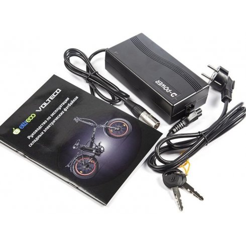 Электровелосипед Volteco BAD DUAL NEW черно-красный