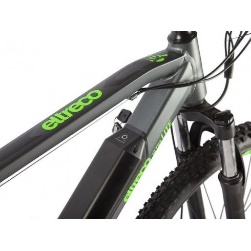 Электровелосипед Eltreco Ultra LITE серо-зеленый