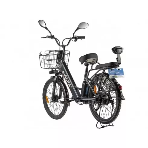 Электровелосипед Green City E Alfa new серебристый