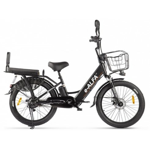 Электровелосипед Green City E Alfa Fat черный