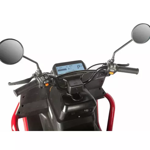 Трицикл Wanshida DOUHAO 60V черно-бело-красный