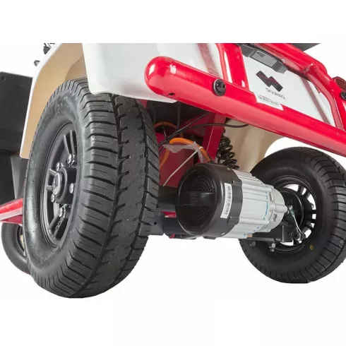 Трицикл Wanshida DOUHAO 60V черно-бело-красный