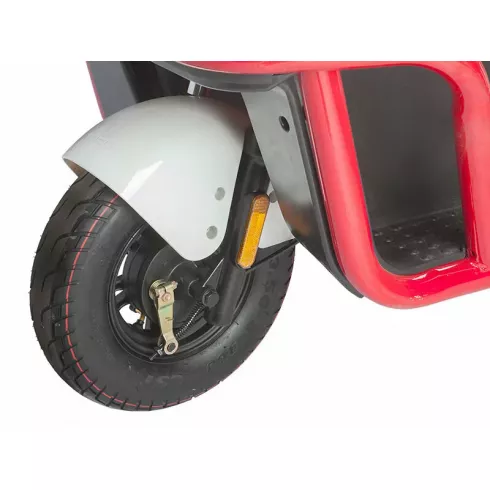 Трицикл Wanshida DOUHAO 60V черно-бело-красный