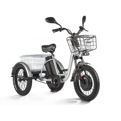 Электровелосипед Eltreco Porter Fat 500 серебристый