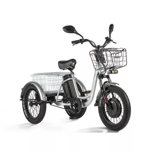 Электровелосипед Eltreco Porter Fat 500 UP серебристый