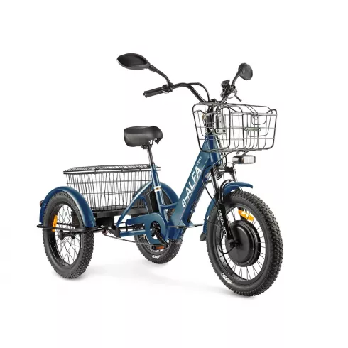 Электровелосипед Green City E Alfa Trike темно-синий