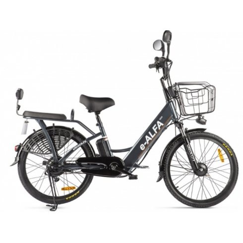 Электровелосипед Green City E Alfa new сине-серый