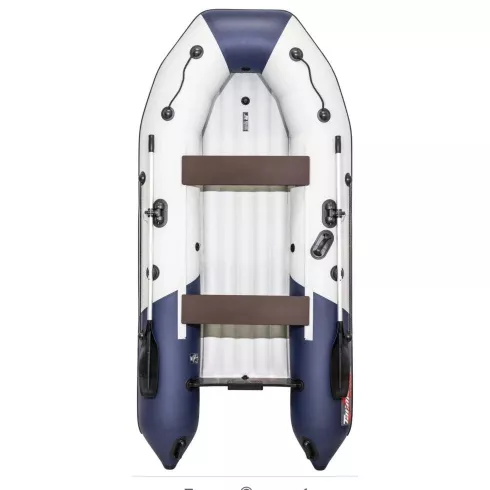 Надувная лодка Таймень NX 3400 НДНД PRO светло-серый/синий