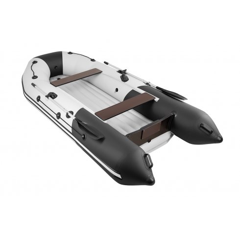 Надувная лодка Таймень NX 3600 НДНД PRO светло-серый/черный