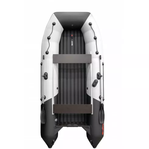 Надувная лодка Таймень RX 3700 НДНД светло-серый/черный