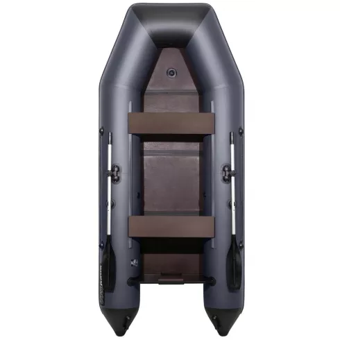 Надувная лодка Аква 3200 Слань-книжка киль графит/черный