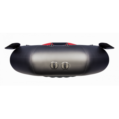 Надувная лодк Таймень N 270 НД комби красный/черный