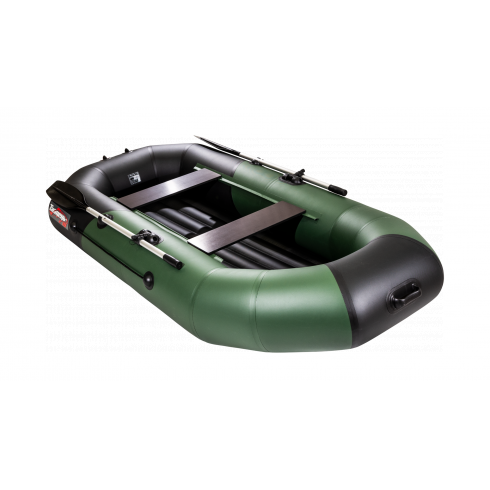 Надувная лодк Таймень N 270 НД комби зеленый-черный