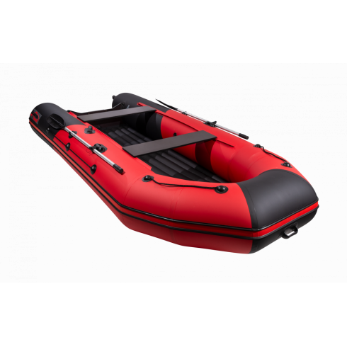 Надувная лодка Таймень NX 4000 НДНД PRO красный/черный
