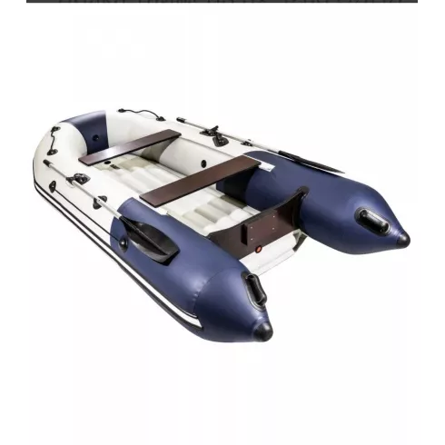 Надувная лодка Таймень NX 3600 НДНД PRO светло-серый/синий