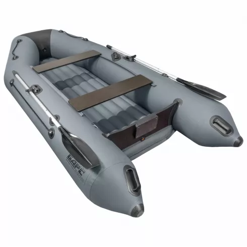 Надувная лодка Барс 3200 НДНД слань-книжка графит-черный