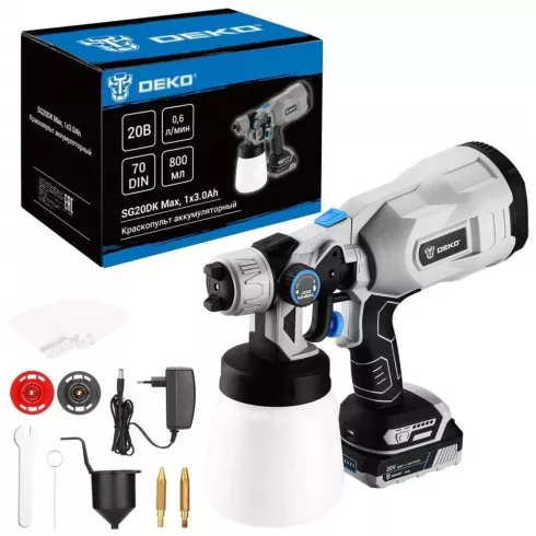 Краскопульт аккумуляторный Deko SG20DK Max