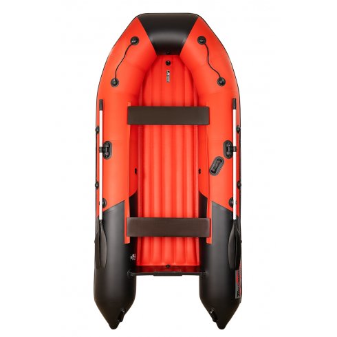 Надувная лодка Таймень NX 3400 НДНД PRO красный/черный