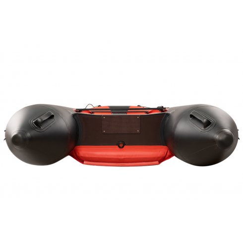 Надувная лодка Таймень NX 3400 НДНД PRO красный/черный