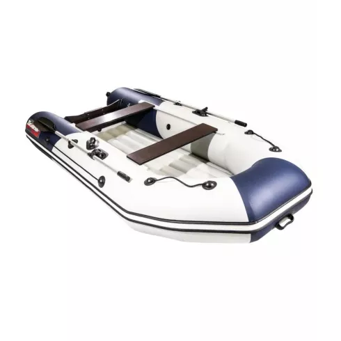 Надувная лодка Таймень NX 3400 НДНД PRO светло-серый/синий