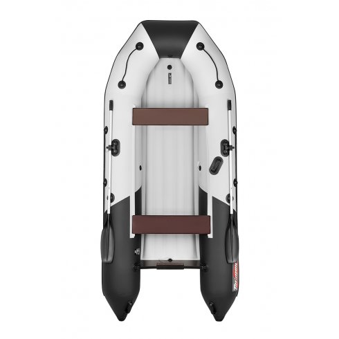 Надувная лодка Таймень NX 3600 НДНД PRO светло-серый/черный