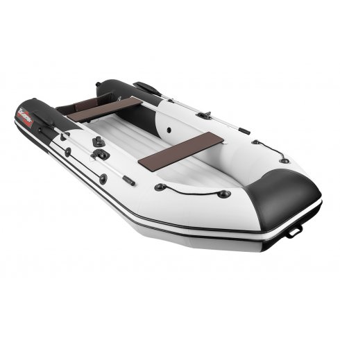 Надувная лодка Таймень NX 3600 НДНД PRO светло-серый/черный