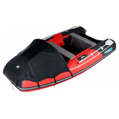 Надувная лодка Gladiator E350PRO красно-черная
