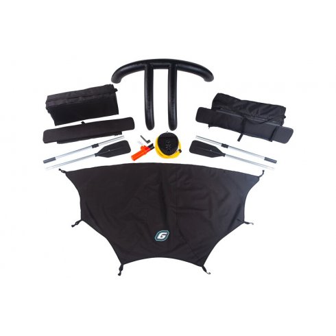 Надувная лодка Gladiator E350PRO красно-черная