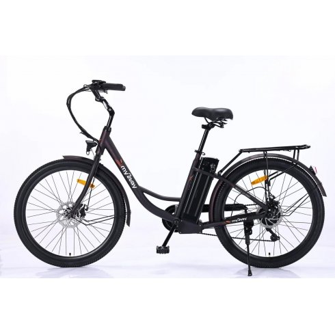 Электровелосипед MyWay Road 1.0 250 26 (17, черный антрацит)