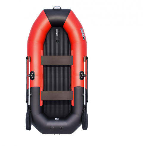 Надувная лодк Таймень N 270 НД комби красный/черный