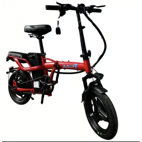Электровелосипед Tsunami City красный