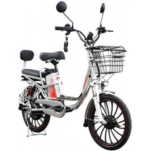 Электровелосипед AVM.Plus E-ALFA 20 Pro (серебристый)