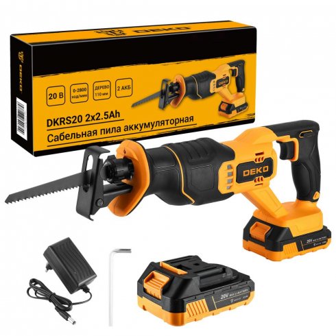 Сабельная пила аккумуляторная Deko DKRS20 085-1129
