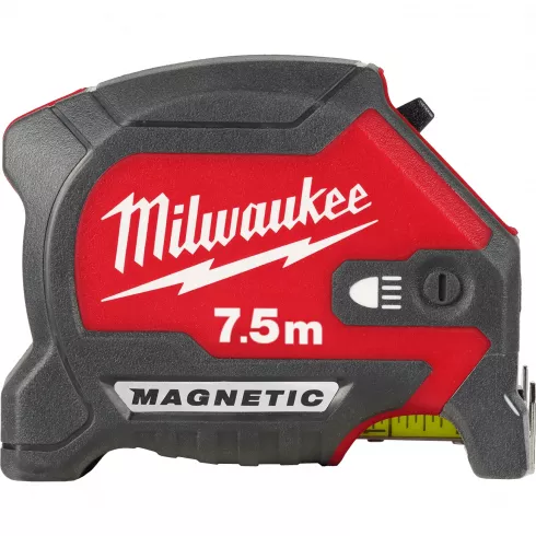 Рулетка Milwaukee Magnetic LED с подсветкой 7.5 м