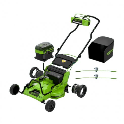 Газонокосилка аккумуляторная GreenWorks GC82LM30S 82V (2519207UG2)
