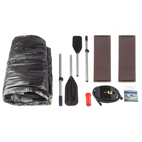 Надувная лодка Gladiator E420S морской зеленый-белый