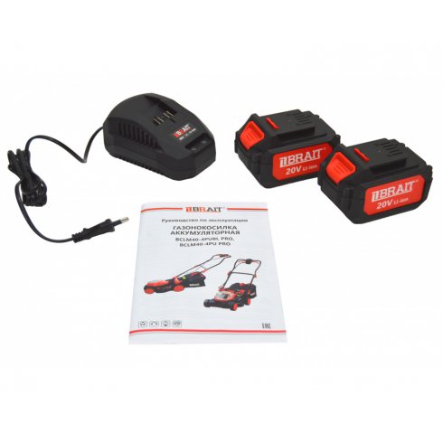 Газонокосилка аккумуляторная Brait BCLM40-4PU PRO