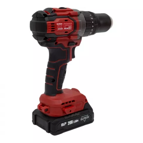 Дрель-шуруповерт ударная аккумуляторная ELITECH ДА 20УБЛ2 (2 аккумулятора)