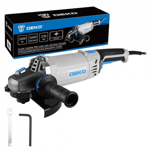 Углошлифовальная машина Deko AGDK-2600W PRO (084-1083)