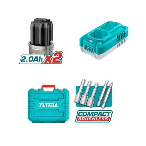 Винтоверт аккумуляторный TOTAL TIRLI16178