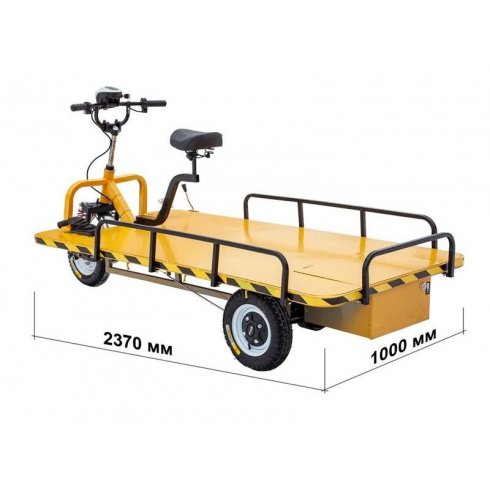 Тележка платформенная аккумуляторная RuTrike ТАКСА ВАЙД