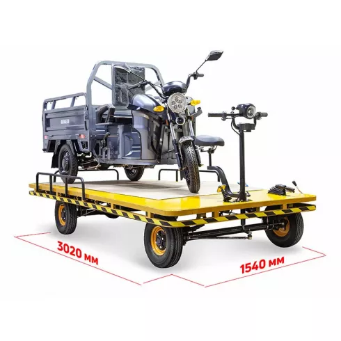 Тележка платформенная аккумуляторная RuTrike СКЛАД 3000 NEW