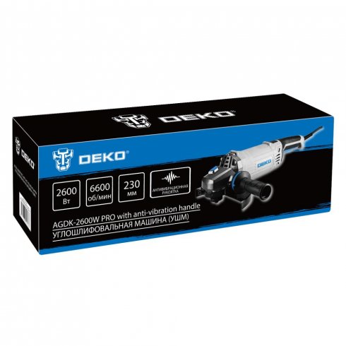 Углошлифовальная машина Deko AGDK-2600W PRO (084-1083)