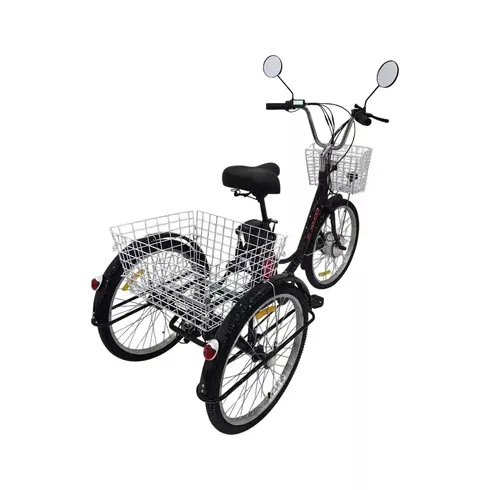 Электровелосипед AVM.Plus E-ALFA Trike 24 (черный)