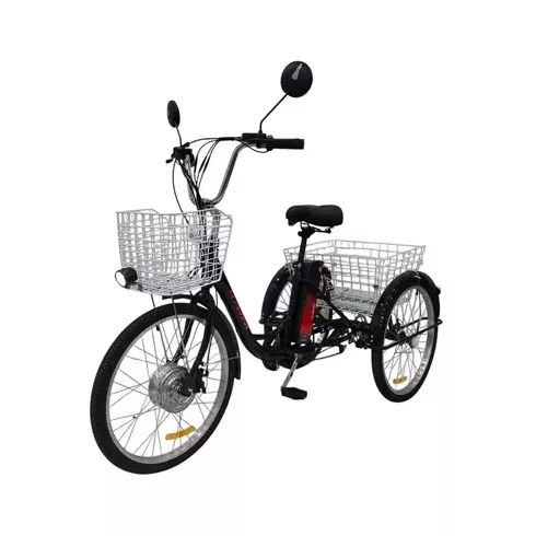 Электровелосипед AVM.Plus E-ALFA Trike 24 (черный)