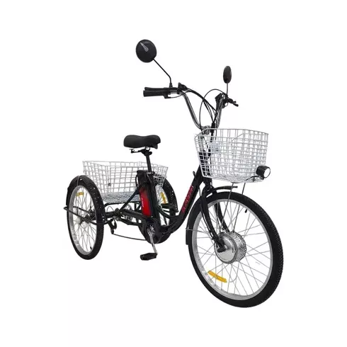 Электровелосипед AVM.Plus E-ALFA Trike 24 (черный)